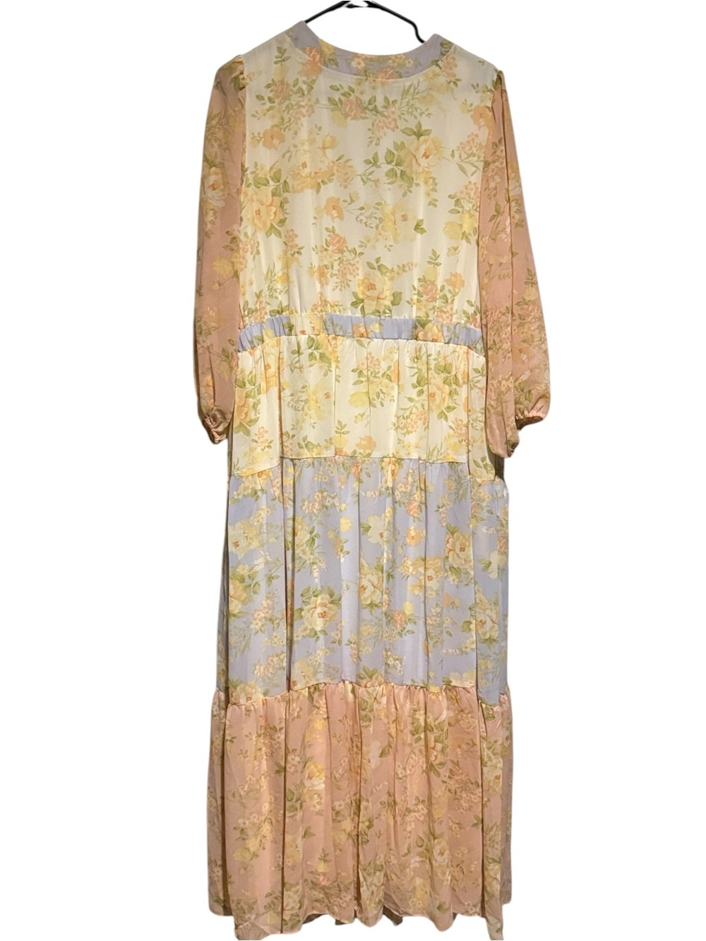 Women's Taylor Foldover Patchwork V-Neck Tiered Dress Size 18W NWT! - Picture 6 of 10